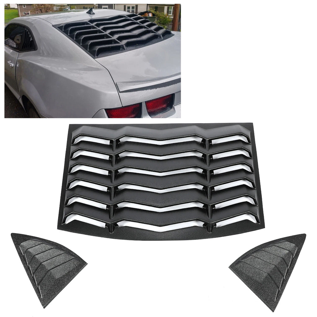 Rear & Side Window Louvers Cover for Chevy Camaro (2010–2015)