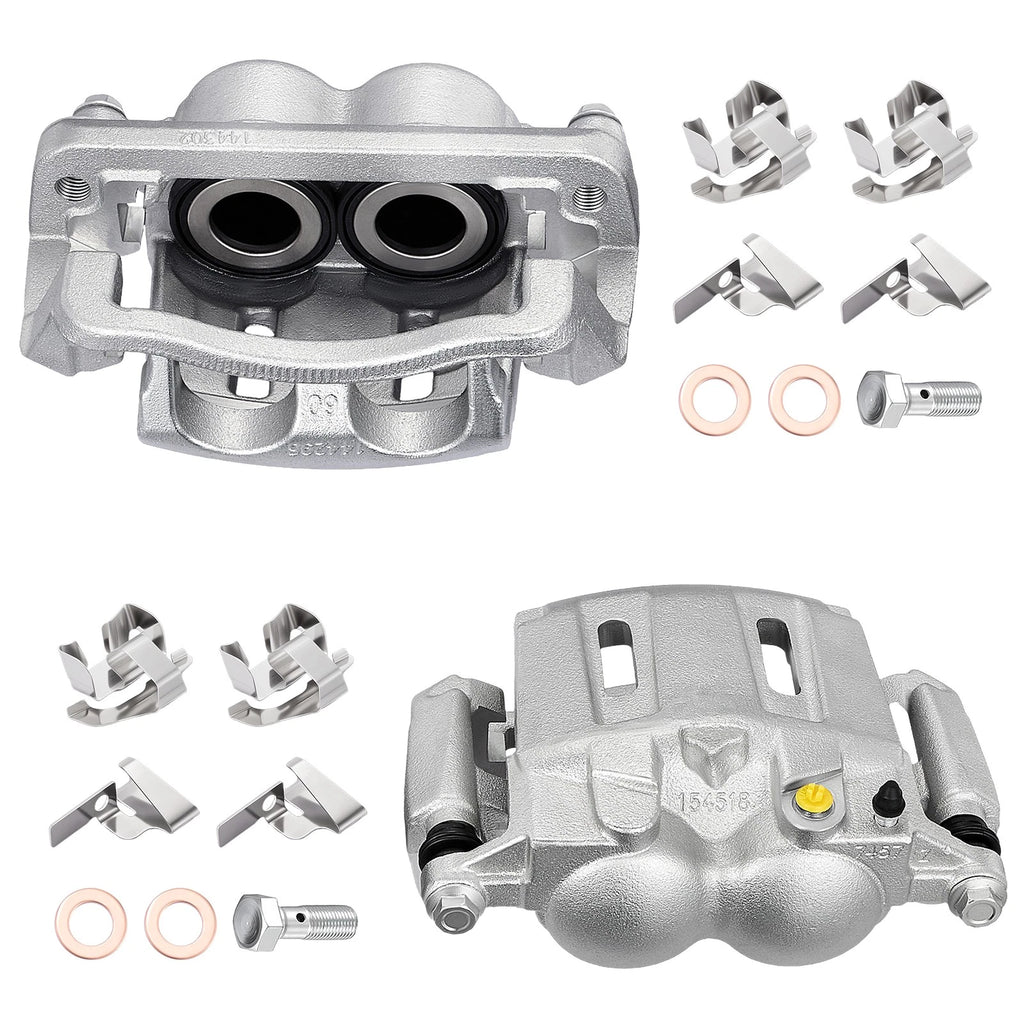 Front Brake Calipers with Brackets for Ford F-250 F-350 Super Duty (2005–2010)