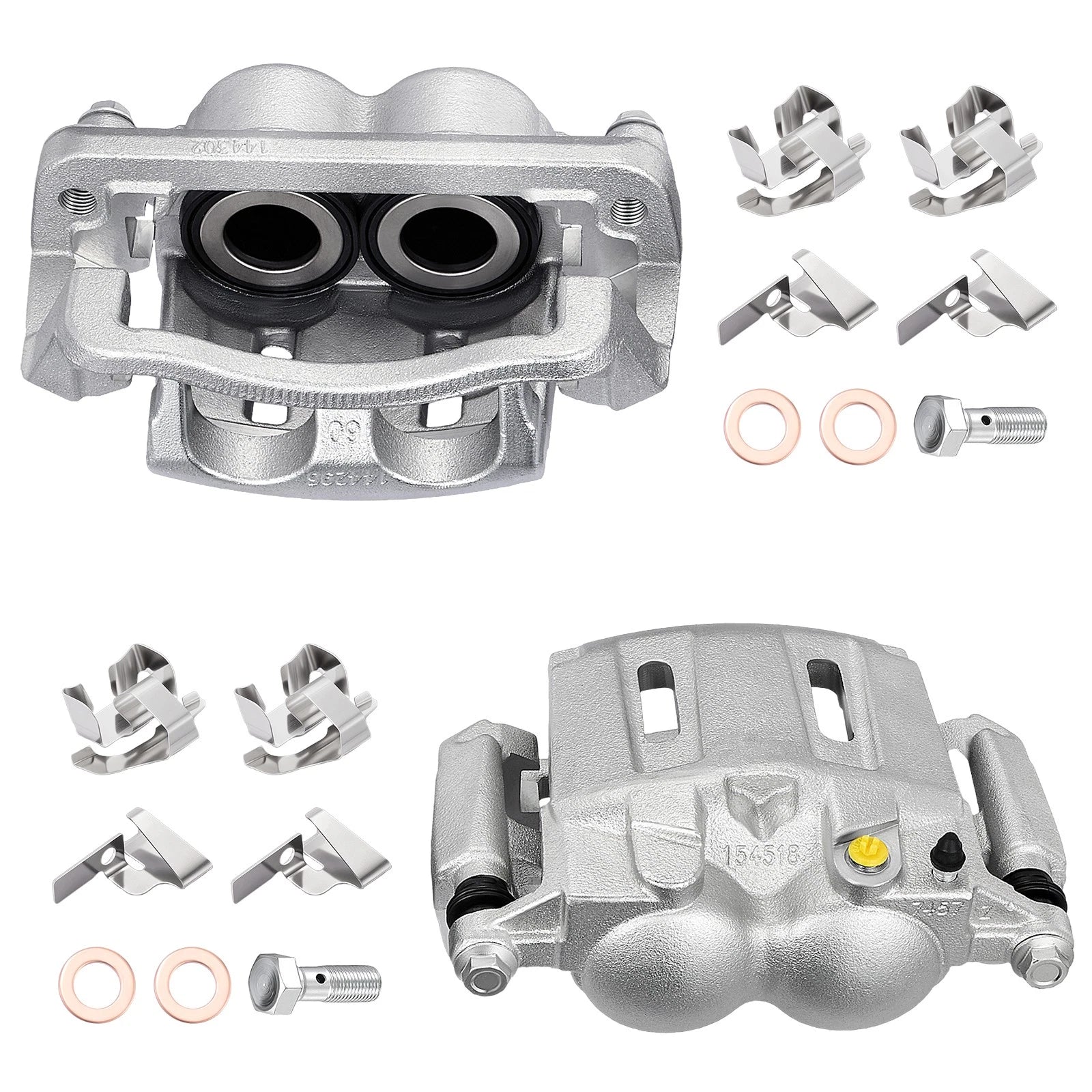 Front Brake Calipers with Brackets for Ford F-250 F-350 Super Duty (2005–2010)