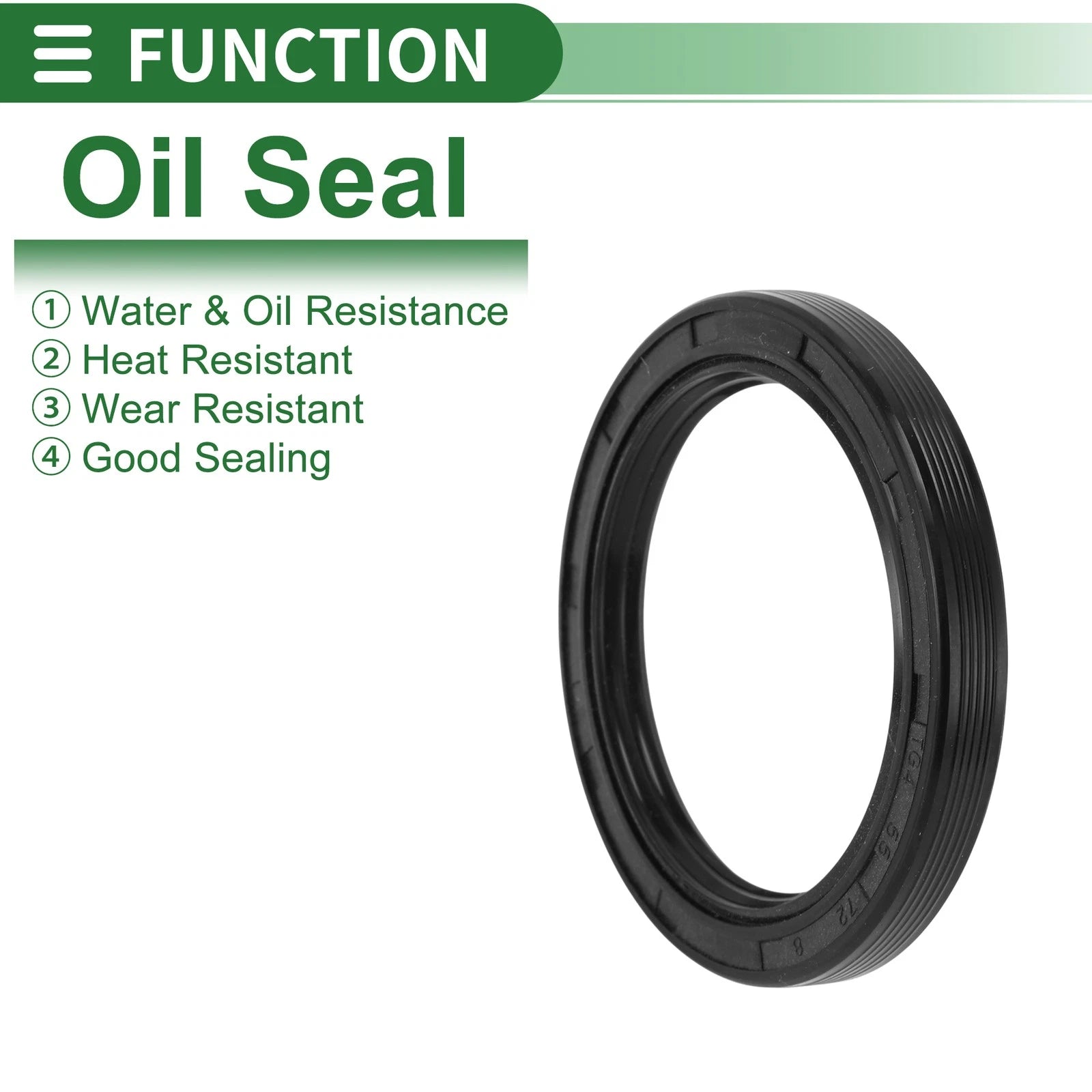 Oil Seal   - NBR Rubber 55x72x8mm