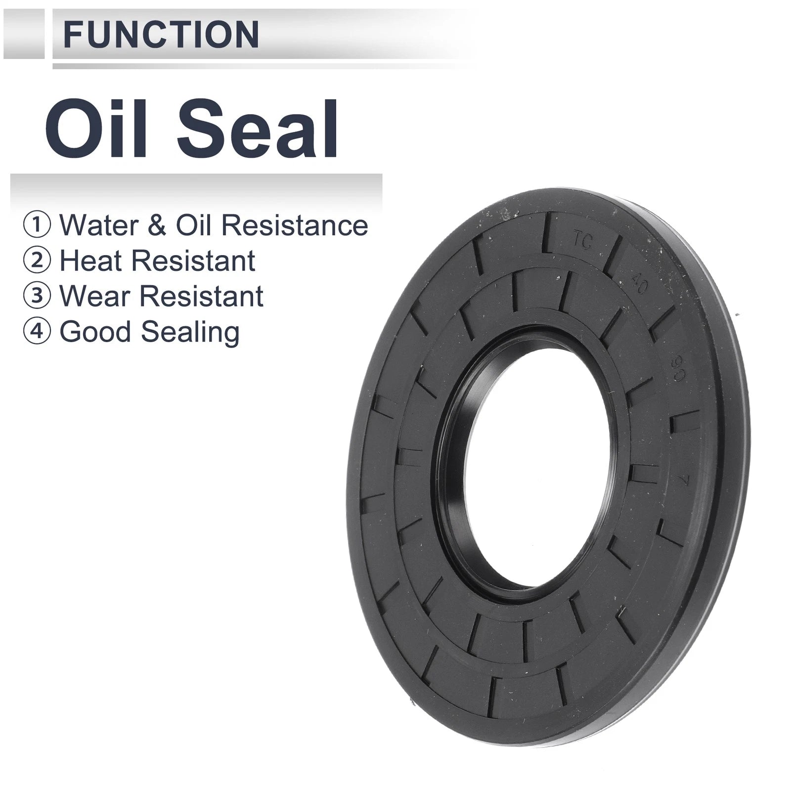 Set of 5 Oil Seal Rotary Shaft Seal Nitrile Rubber 40x90x7mm
