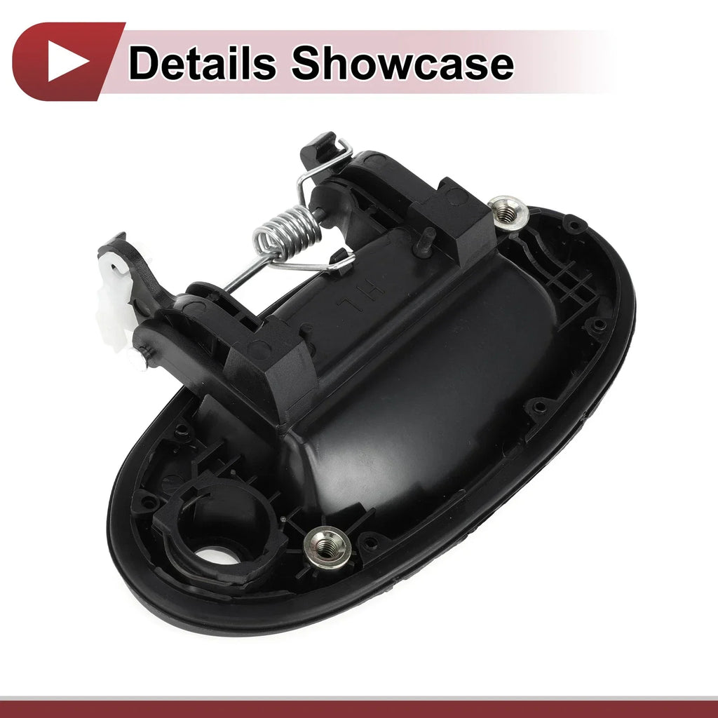 Exterior Door Handle for Hyundai Elantra Front Left Black ABS (2011-2016)