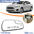 Right Side Power Heated Mirror Glass for Ford Fusion (2013–2020) DS7Z17K707B