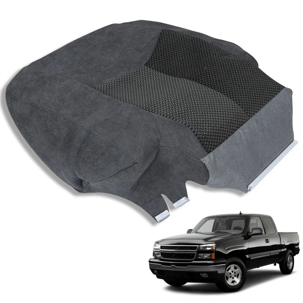 Left Driver Cloth Seat Cover for Chevy Silverado 1500 2500 3500HD (2003-2006)