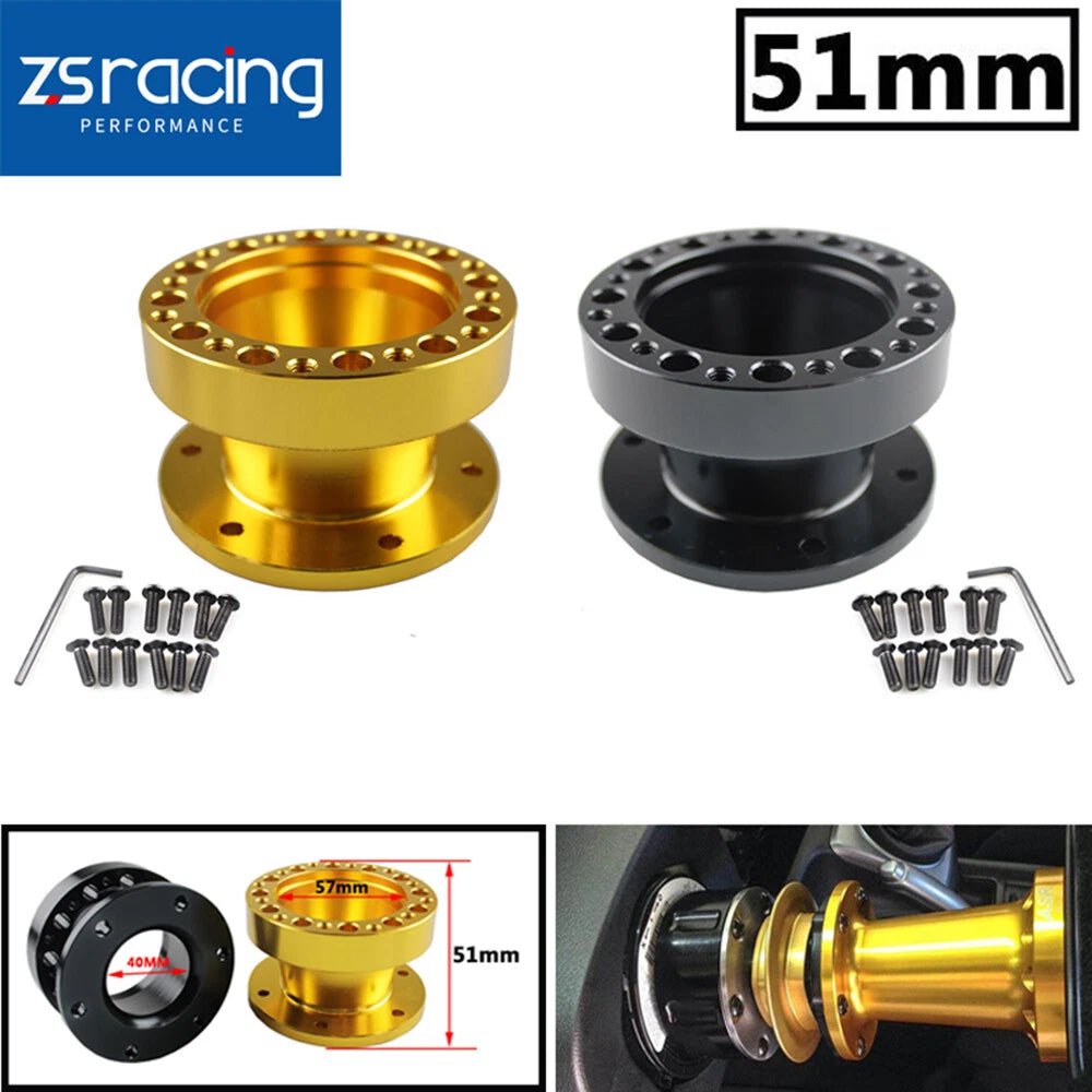 2" Steering Wheel Spacer Adapter Hub Boss Kit for Universal Fit