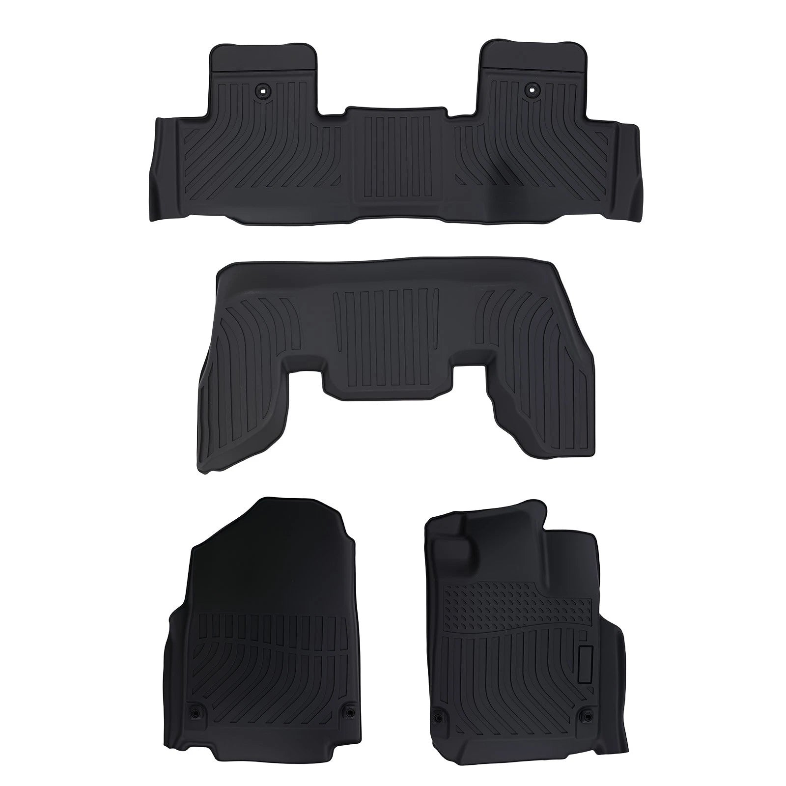 All-Weather Floor Mats for Acura MDX (2022–2025) Black TPE Waterproof