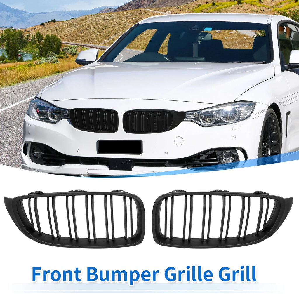 Matte Black Kidney Grille for BMW F32 (2013–2018)