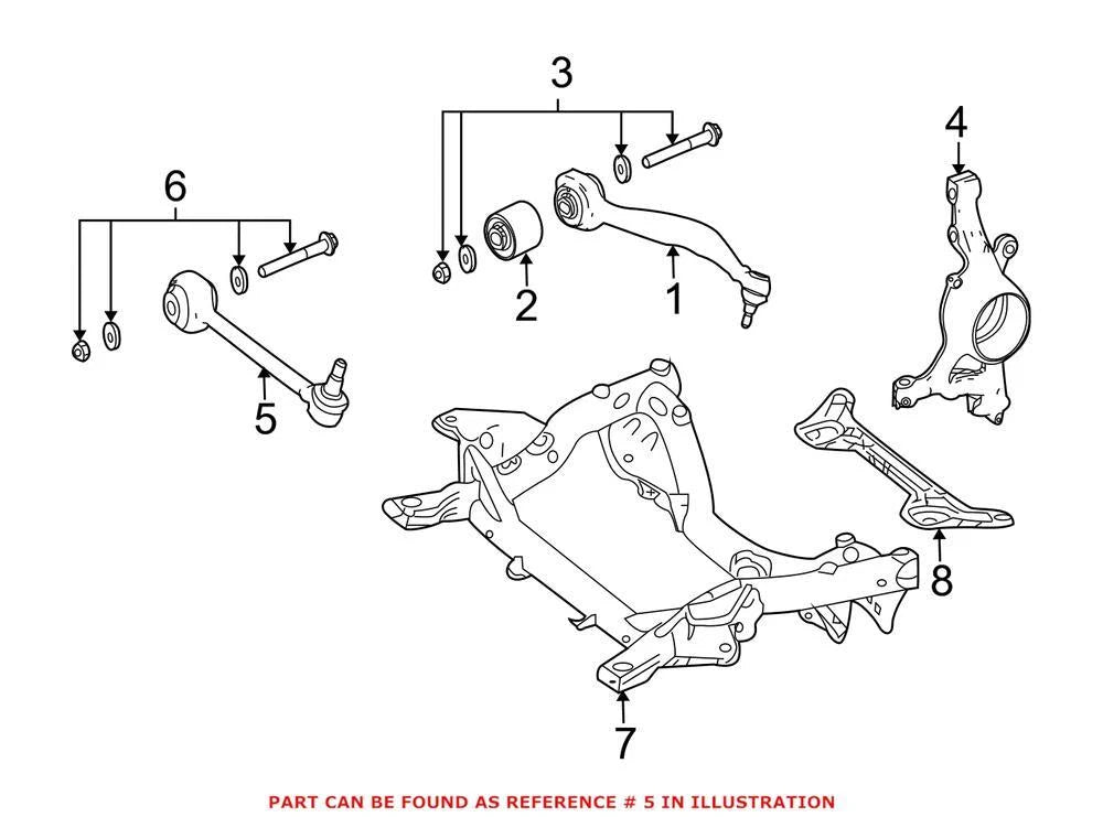 Front Driver Left Lower Suspension Control Arm 2043302911 for Mercedes