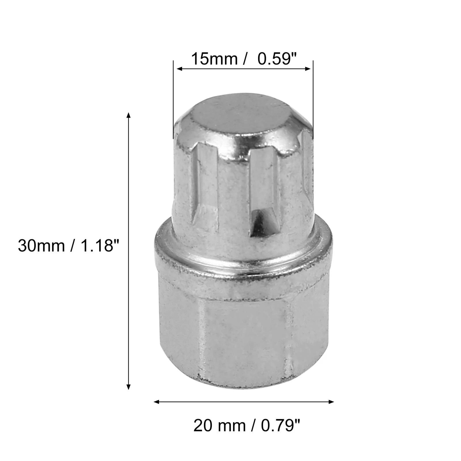 17/7PT Solid Auto Anti Theft Wheel Lock Lug Nut Key for BMW 