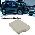 Armrest Cushion Cover for Hyundai Palisade (2020–2022) Beige Faux Leather