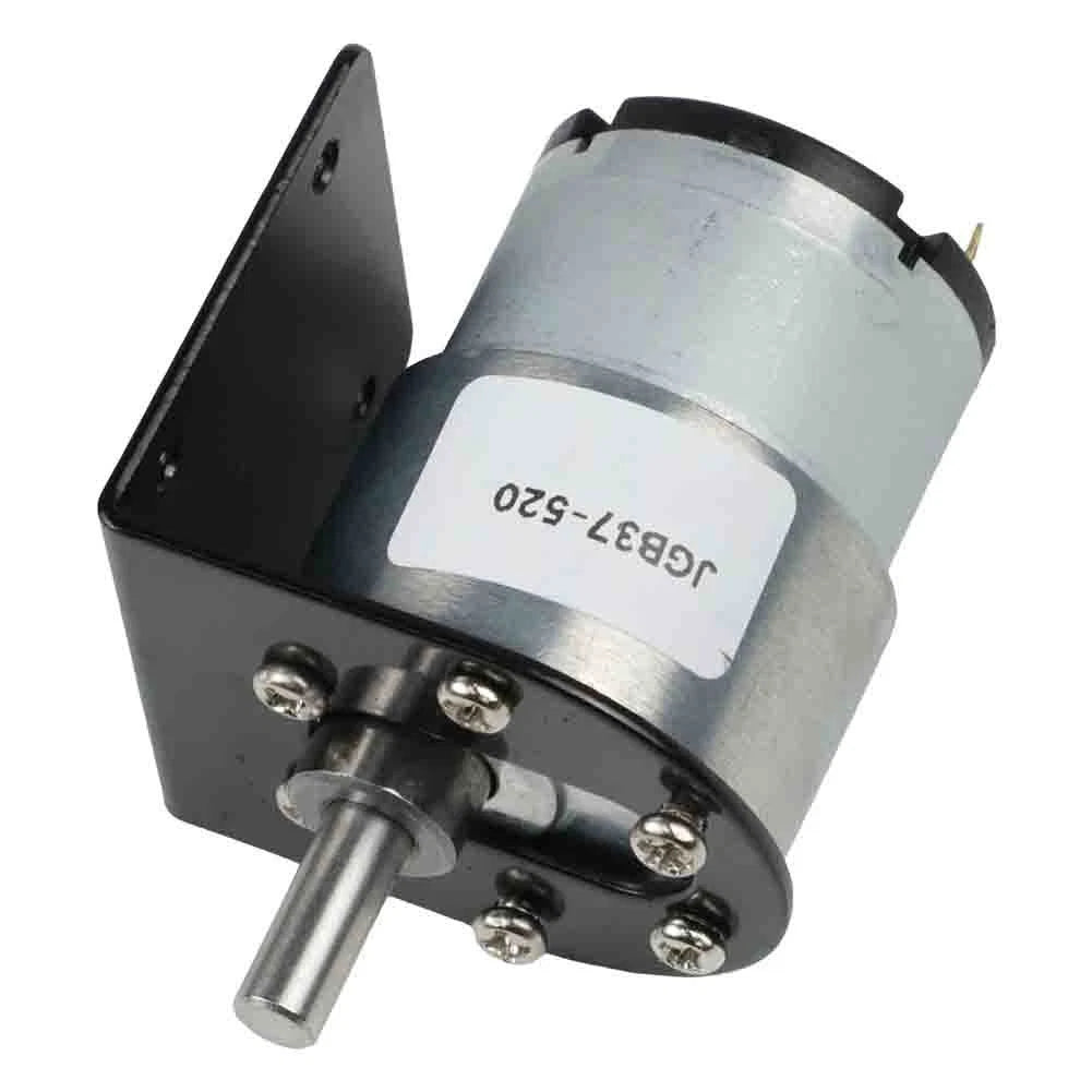 DC Gear Motor 12V 7RPM with D Shaft JGB37 for Automotive Applications