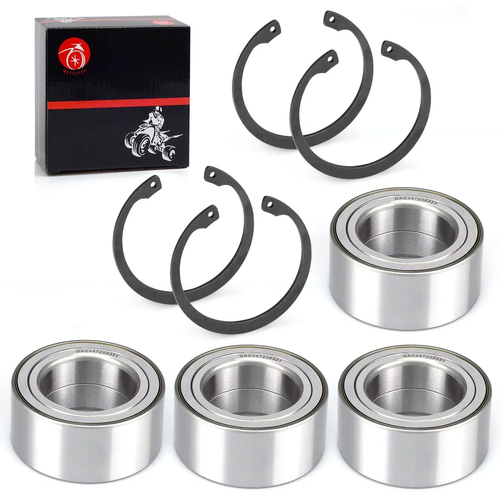 4x Front Rear Wheel Bearing for Arctic Cat Wildcat 1000 4X Trail (2010–2014)