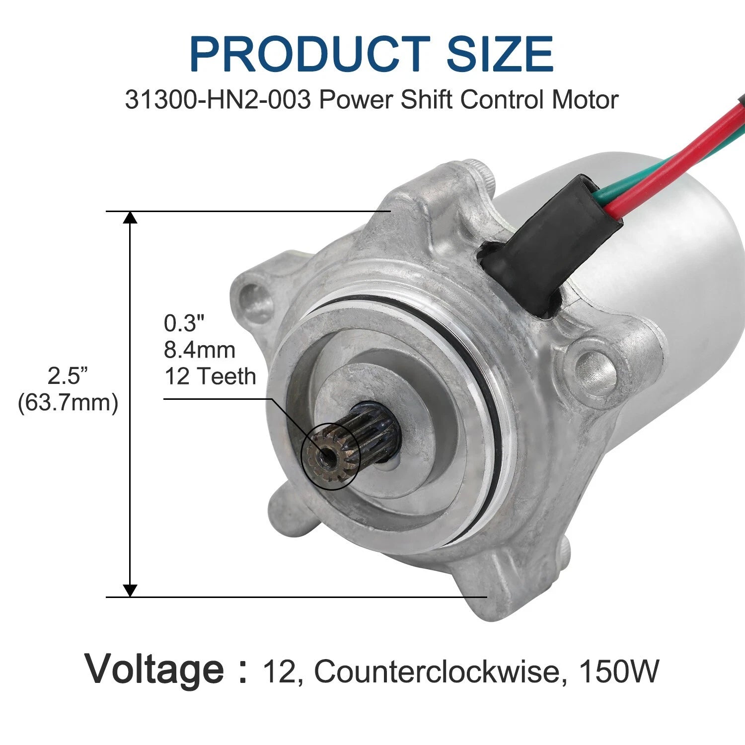 Power Shift Control Motor for Honda Foreman Rubicon 500 (2001-2023)