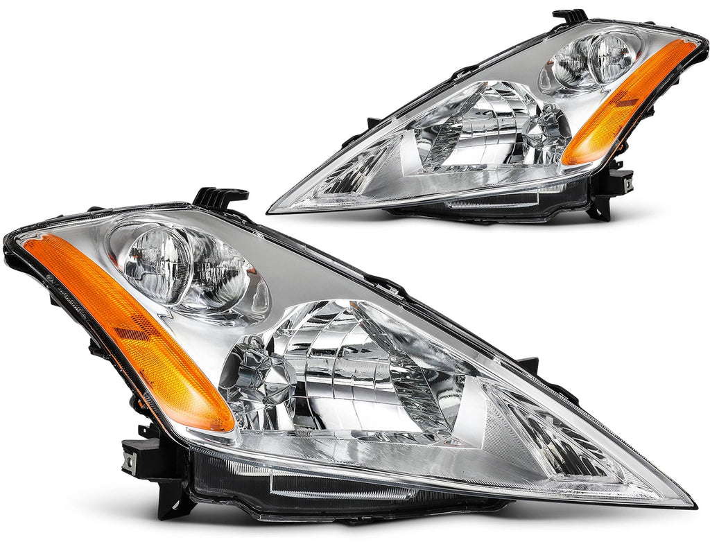 2X Headlight Assembly for Nissan Murano (2003–2007) Chrome