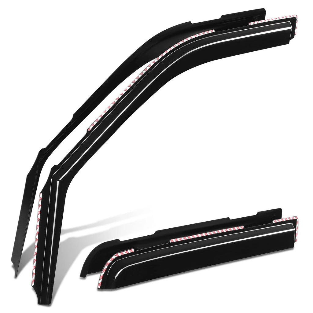 Set of 4 In-Channel Rain Guards for Ford F-150 Super Crew (2015–2022)