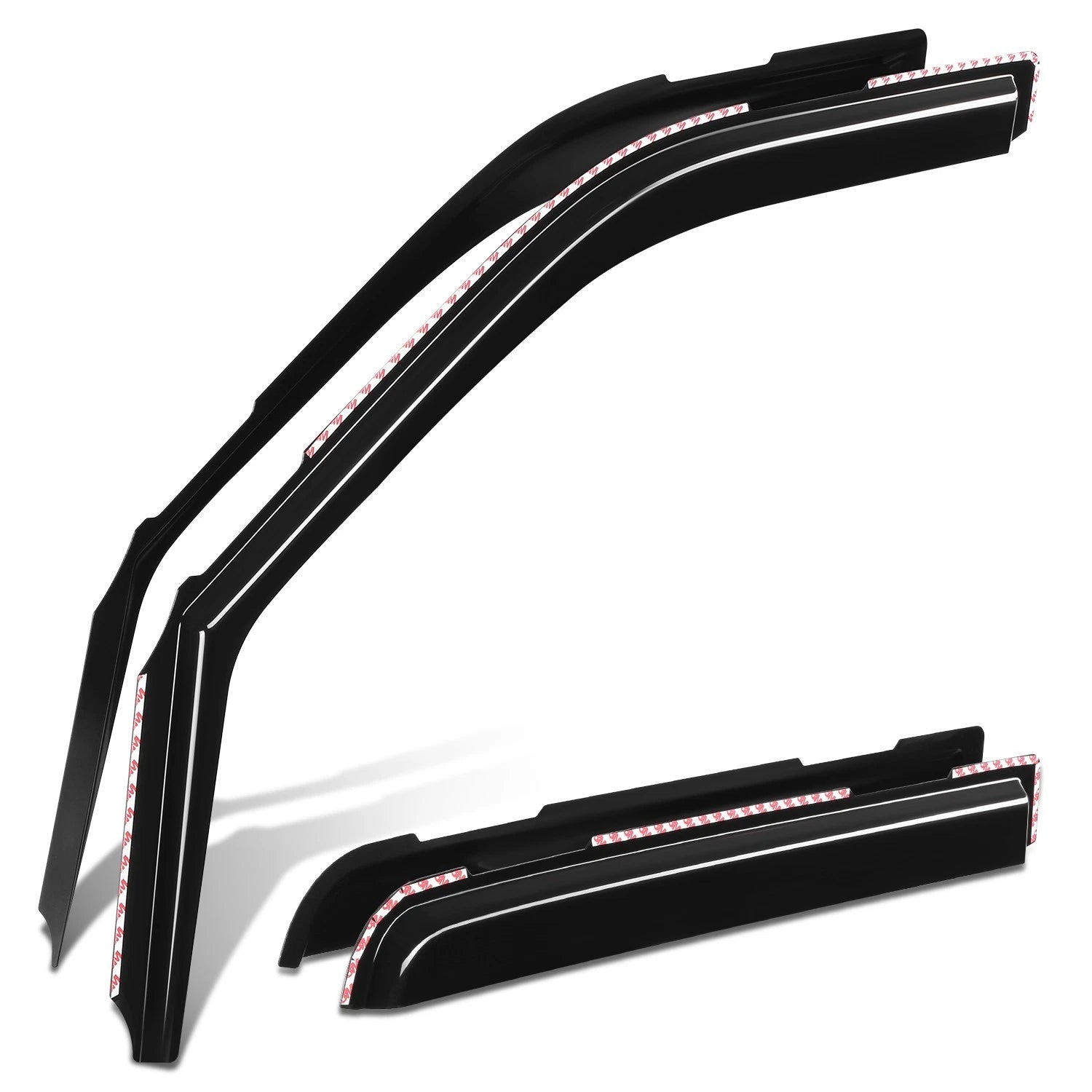 Set of 4 In-Channel Rain Guards for Ford F-150 Super Crew (2015–2022)
