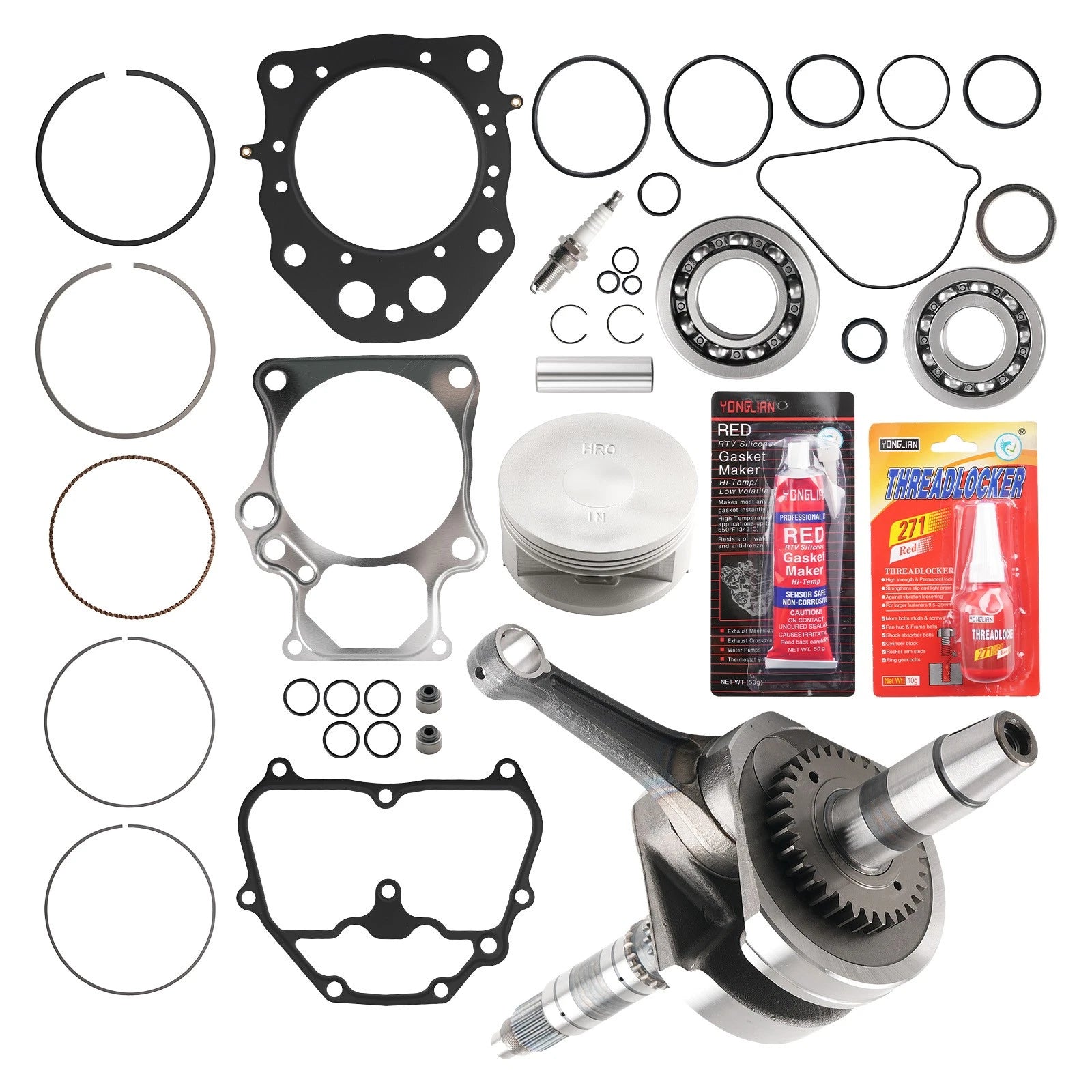 Engine Crankshaft Piston Rebuild Set for Honda TRX500 Foreman Rubicon (2014–2019)
