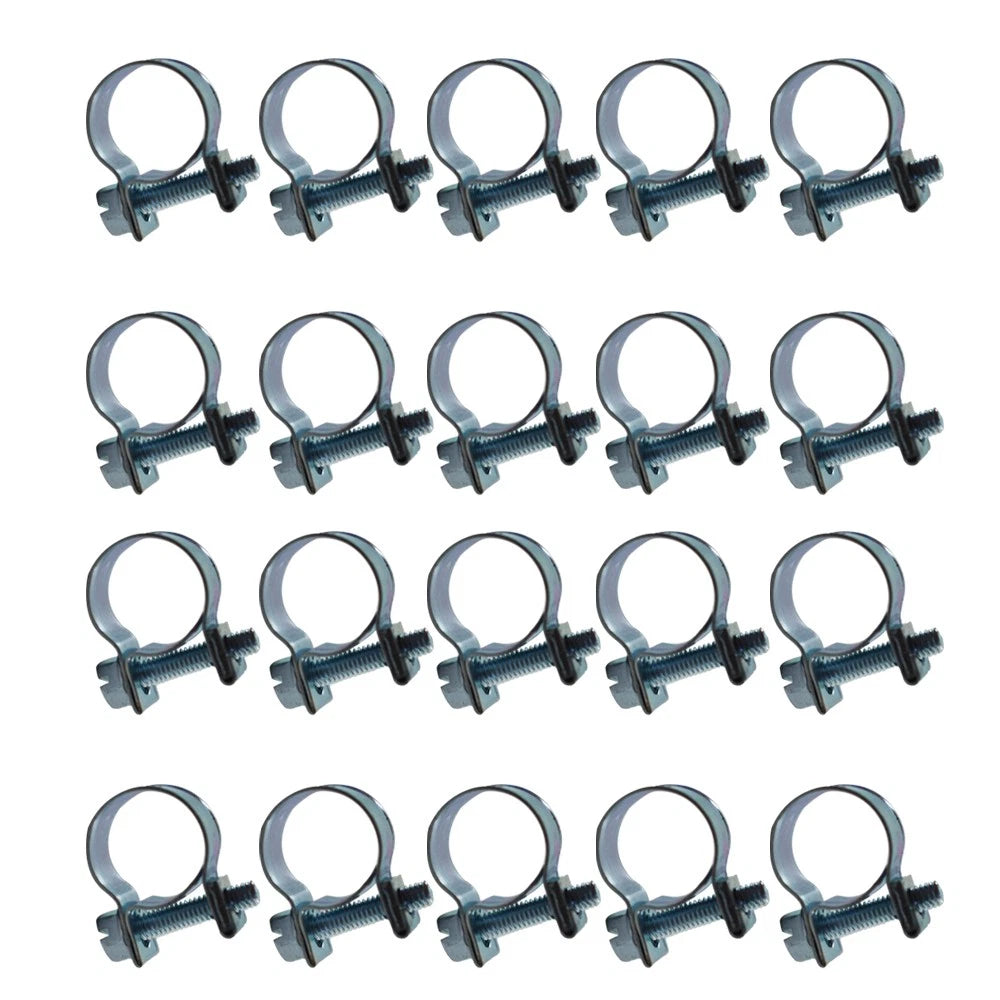Set of 20 Fuel Injection Hose Clamps for Various Models