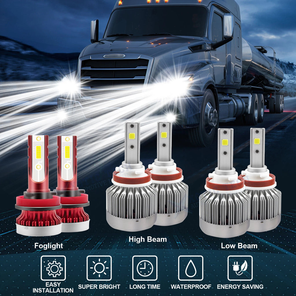 White LED Headlight for Freightliner Cascadia (2008–2016)