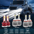 White LED Headlight for Freightliner Cascadia (2008–2016)