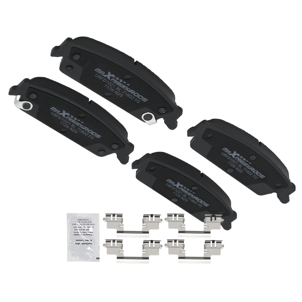 Set of 4 Rear Ceramic Brake Pads for Chevrolet Suburban Tahoe (2007–2014)