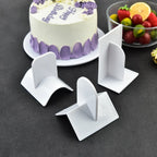 Set of 3 Cake Smoother Tools for Neat Edges and Uniform Finish