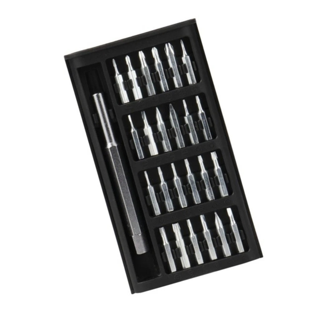 25 in 1 screwdriver set with magnetic handle and 24 alloy steel bits