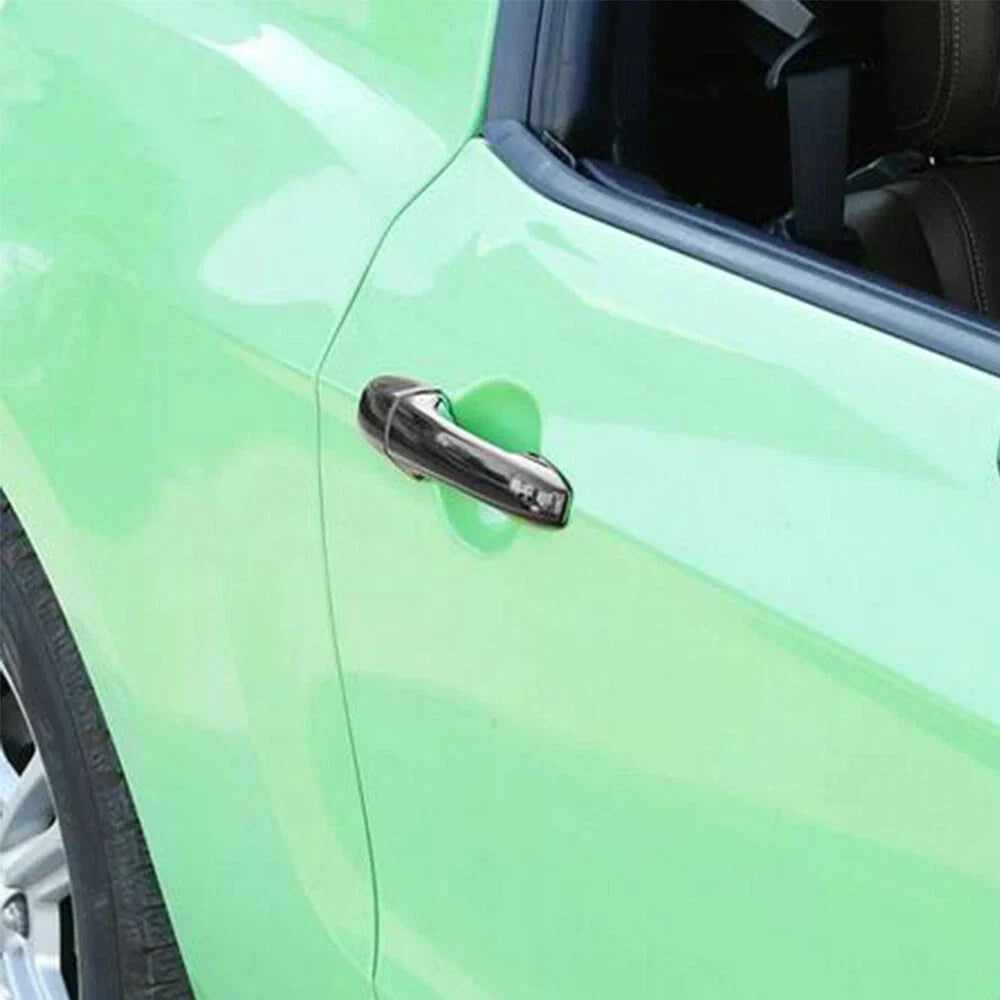 Black Front Exterior Door Handle Covers for Ford Mustang (2009-2014)