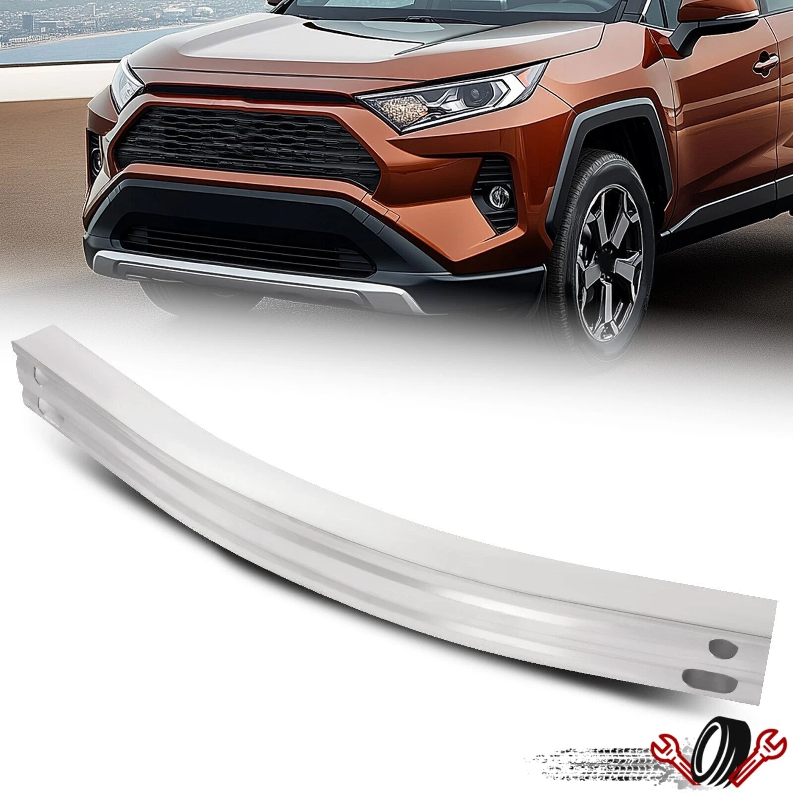 Aluminum Rear Bumper Reinforcement for Toyota RAV4 (2019–2024)