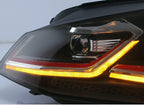 Set of 2 LED Front Headlights for VW Golf 7 (2013-2018)