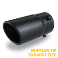 2.75'' Inlet Exhaust Tip for Universal Vehicles (Clamp-On)