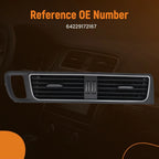 Rear Center Console Air Vent A/C Panel Cover for BMW 5 Series (2001–2010)