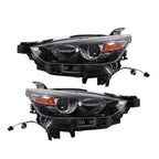 Set of 2 Halogen Headlight Headlamps for Mazda CX-3 (2016–2022)