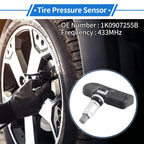 Tire Pressure Sensor 433MHz for Volkswagen Passat R36 (2005–2010) 1 Pc 1K0907255B
