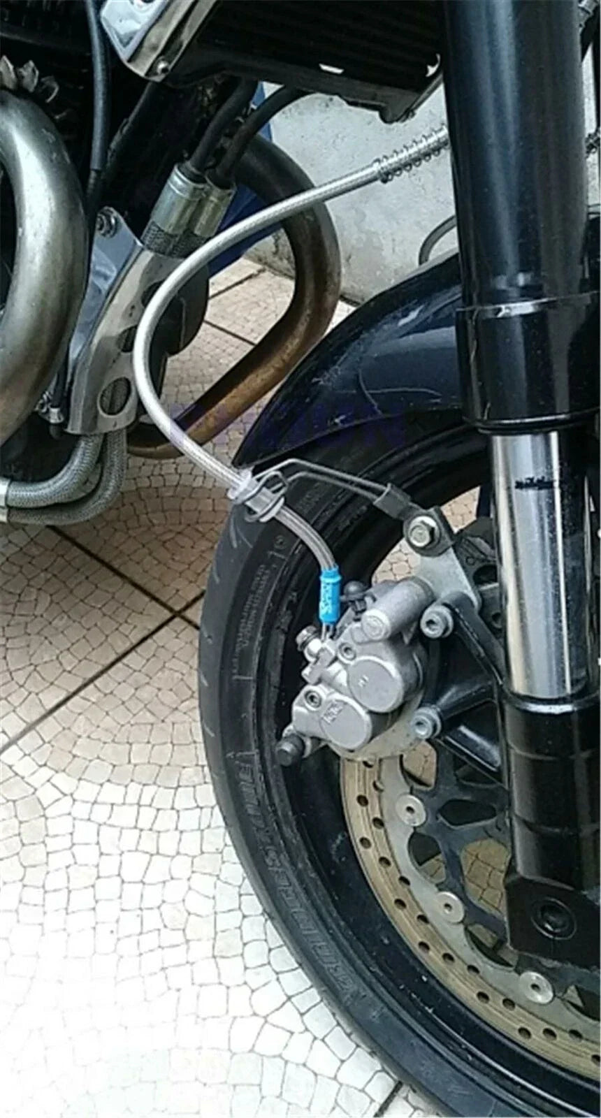 3-Way Hydraulic Brake Hose Pipe Tee Connector for Universal Motorcycle