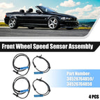 4pcs ABS Wheel Speed Sensor Front Left Right for BMW 325xi Base
