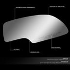 Right Side Rear View Mirror Glass for Silverado/Sierra (1999–2007)