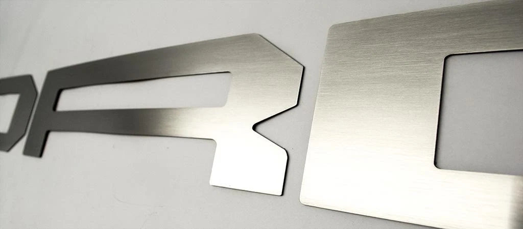 Tailgate Letter Inserts Replacement for 2017 2018 Ford F150 Raptor (Brushed Stainless)