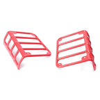 2X Steel Tail Light Cover for Jeep Wrangler JK (2007–2016) Red Protector