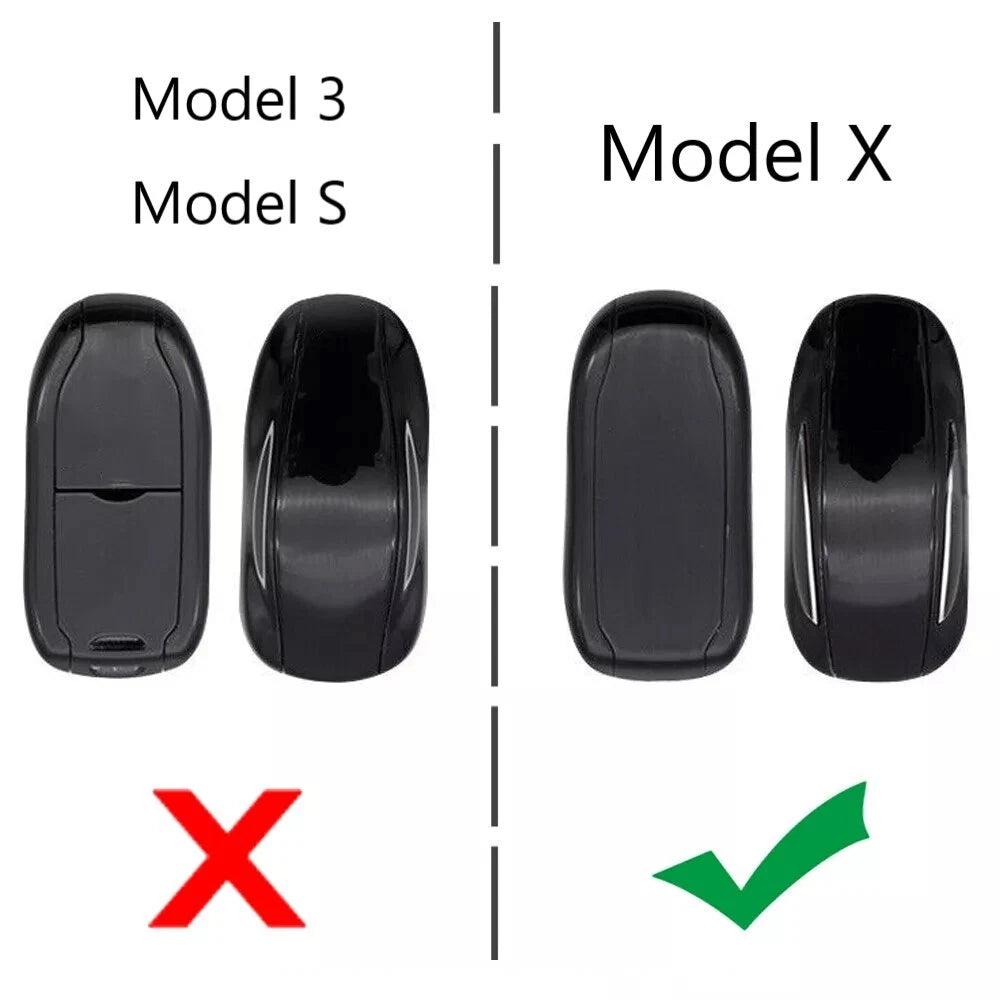 Carbon Fiber Key Fob Cover Case for Tesla Model X (2016-2024)