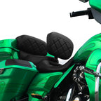 Black Driver Backrest Pad for Harley Touring Electra Street Glide (09-23)