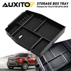 Armrest Storage Box Organizer Tray for Ford F150 (2015–2019)