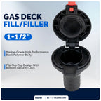 1-1/2" Boat Gas Deck Fill/Filler for Marine Fuel (Universal)