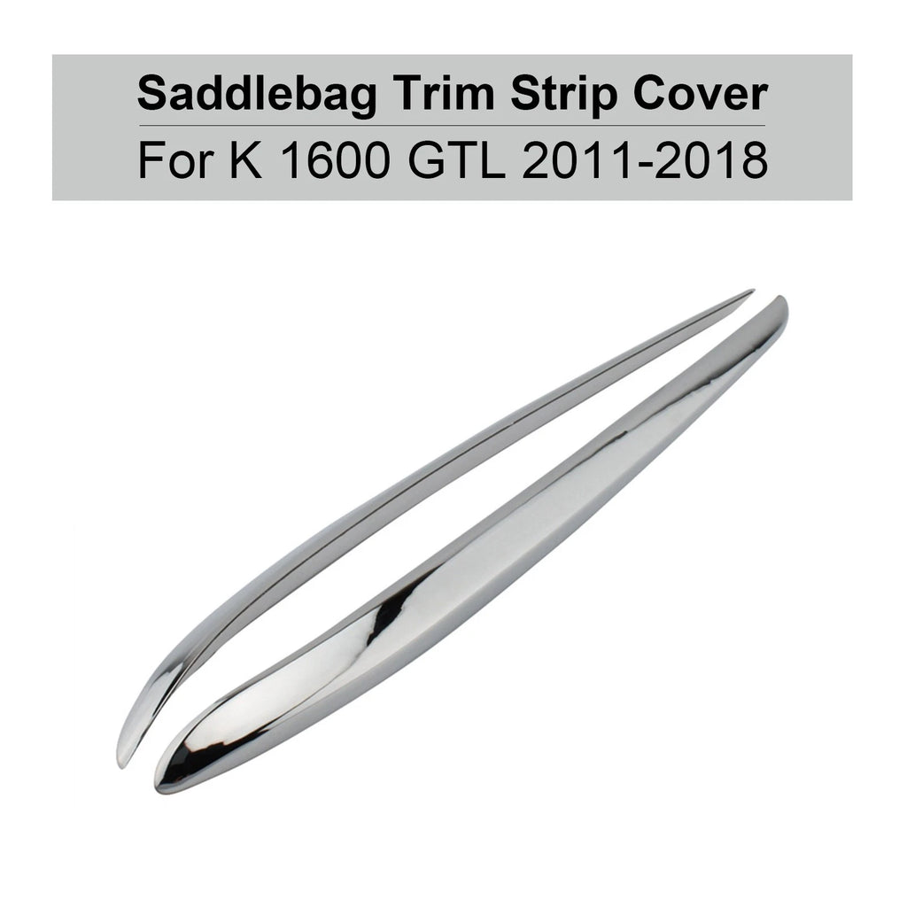 Chrome Side Panel Storage Box Trim Strip for BMW K1600GTL (2011–2018)