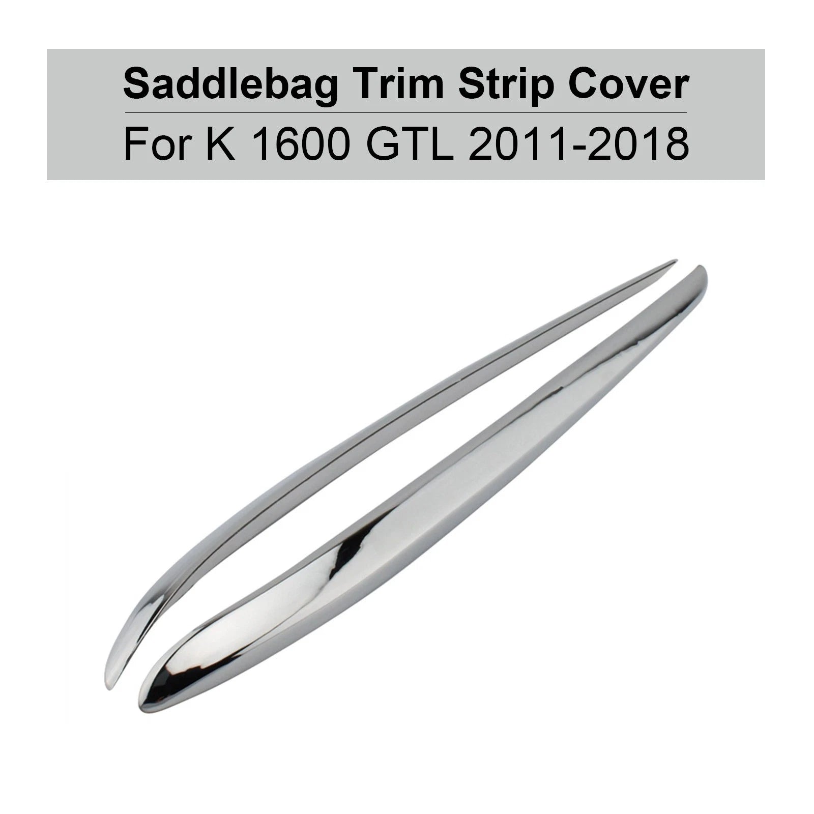 Chrome Side Panel Storage Box Trim Strip for BMW K1600GTL (2011–2018)