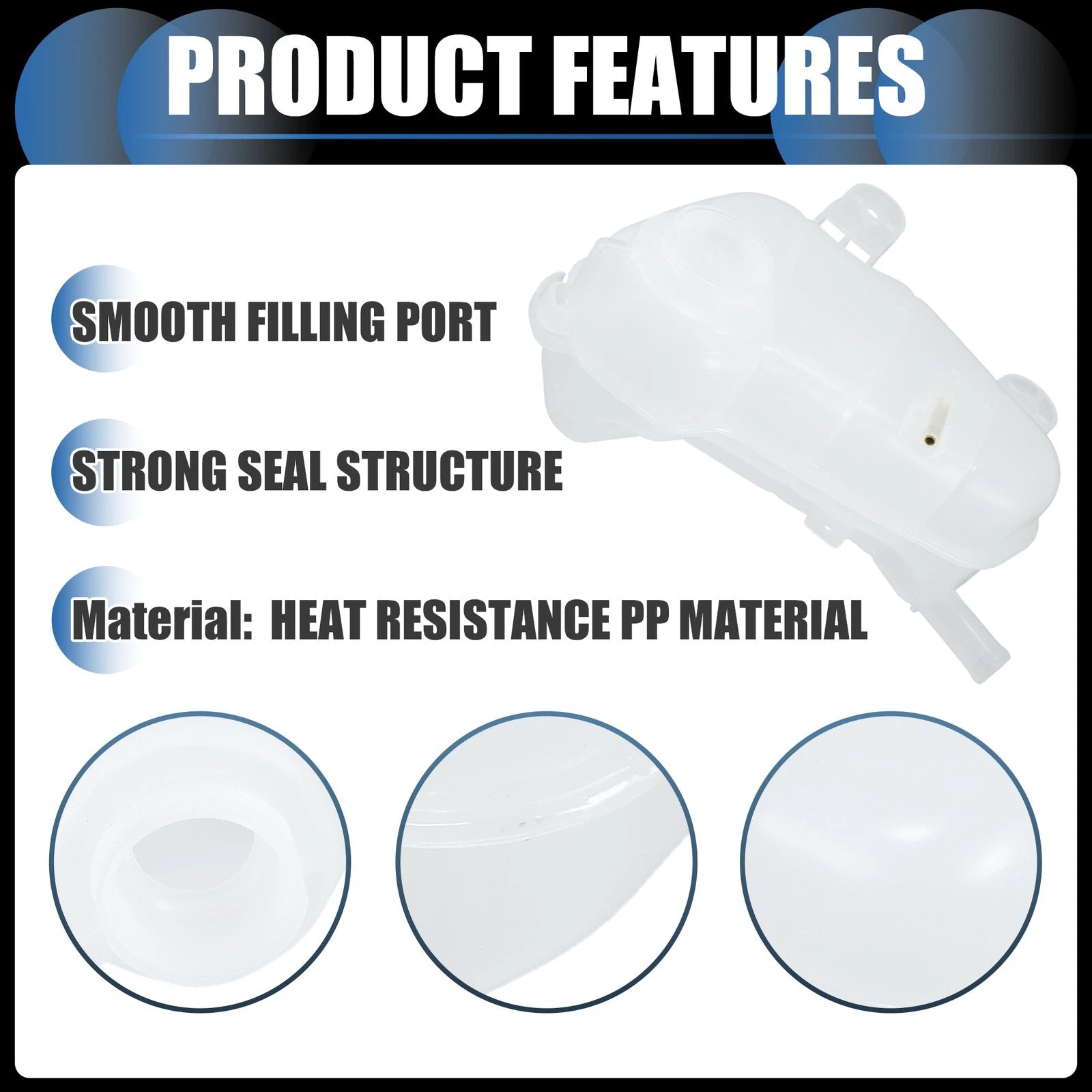 Coolant Expansion Recovery Overflow Tank No.95048411 for Chevrolet Sonic (2012–2019)