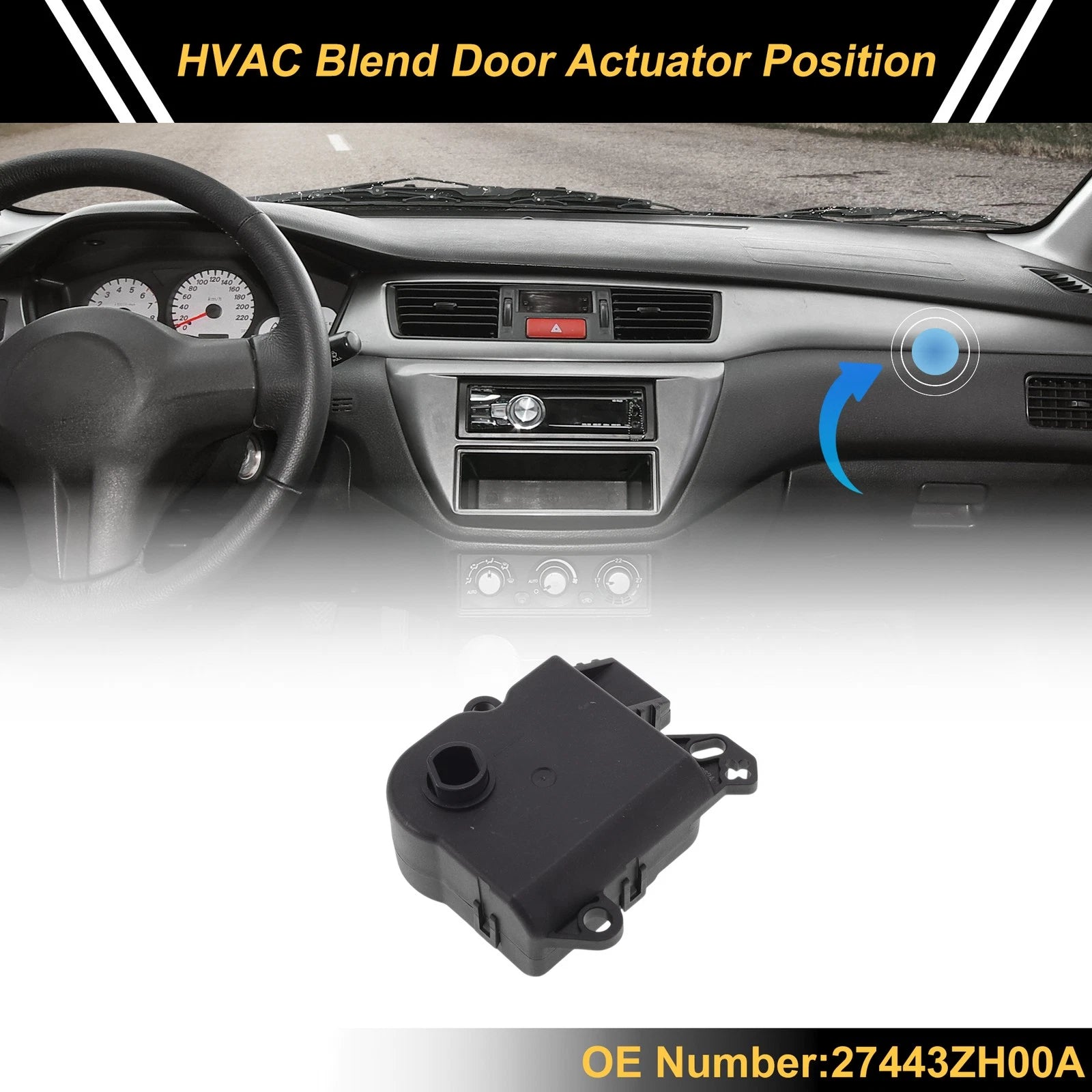 HVAC Heater Blend Door Actuator for Nissan Titan (2003–2006) No. 27443ZH00A