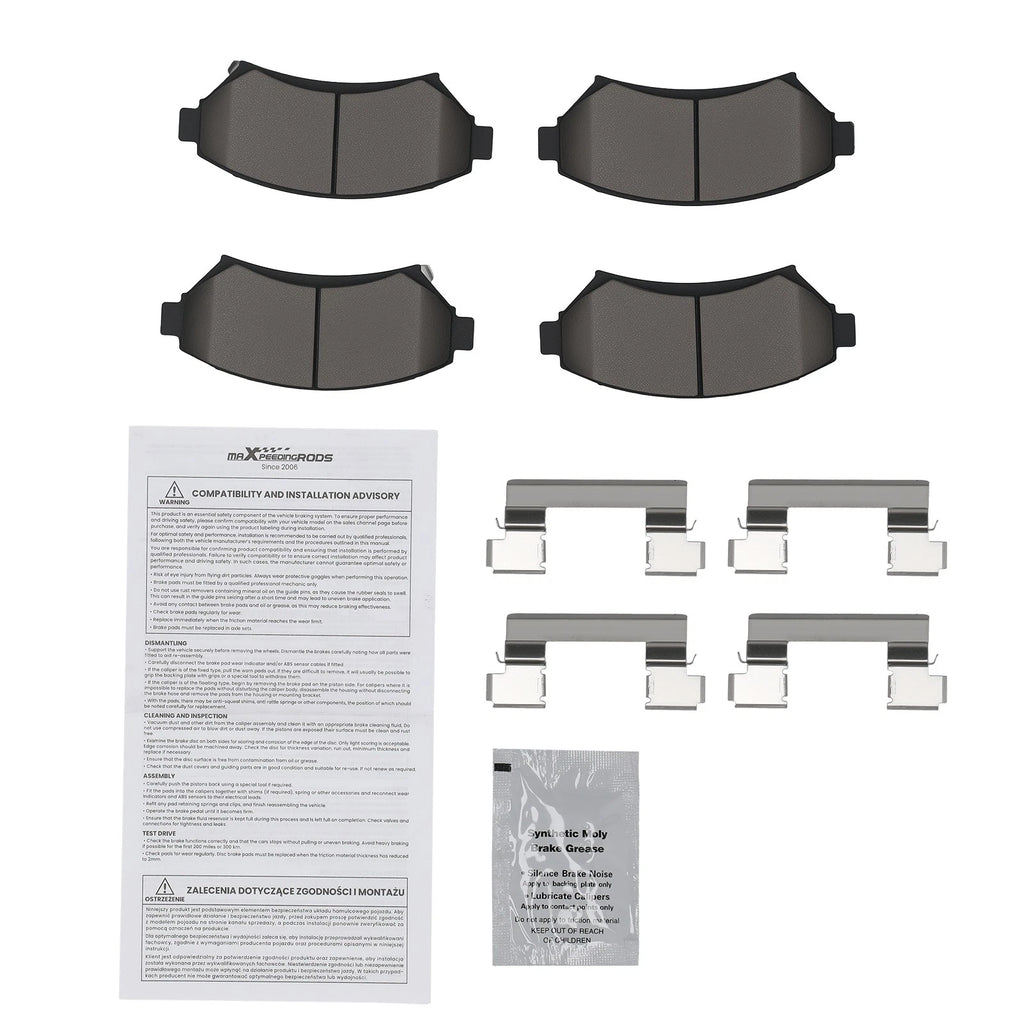 4pcs Front Ceramic Brake Pads Set for Oldsmobile Intrigue Aurora (1997–2003) D699