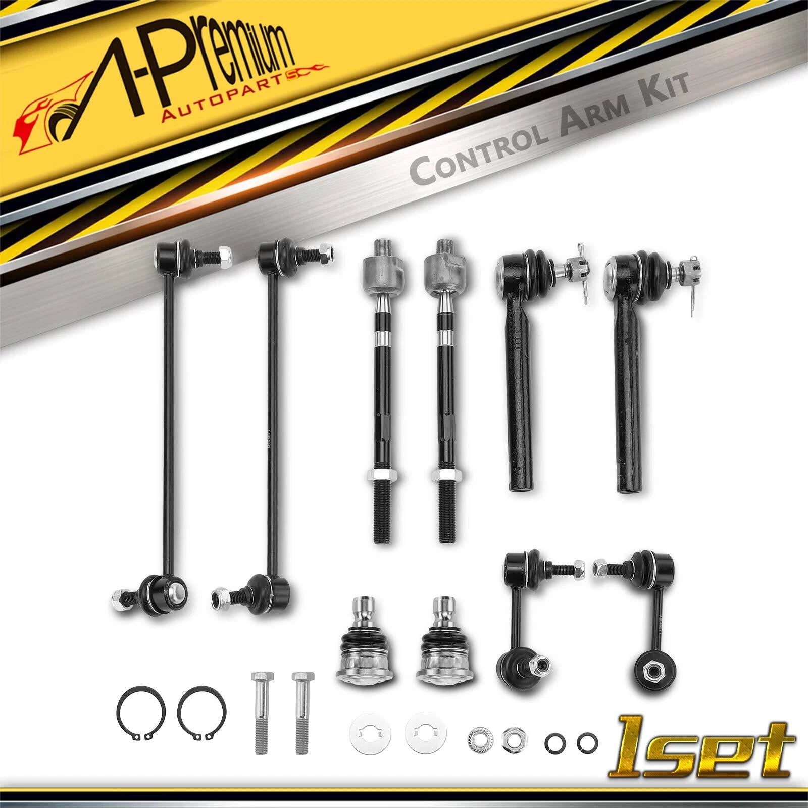 10x Front Lower Ball Joints & Sway Bar Links for Nissan Murano (2003–2022)