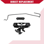 Set of 2 Hood Latch Rod Release Handles & Retainer Clips for Dodge Ram